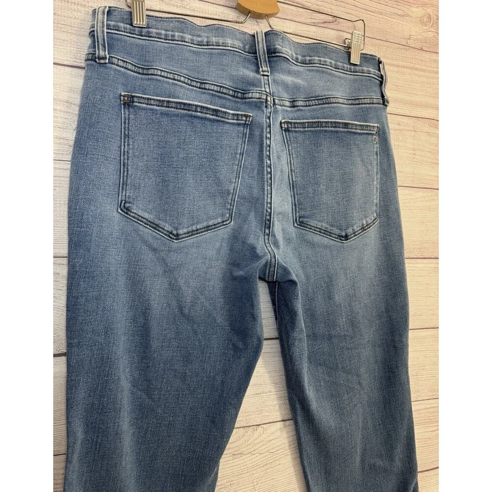 Madewell Women’s MID Rise Stovepipe Blue Jeans Size 31 Light Wash